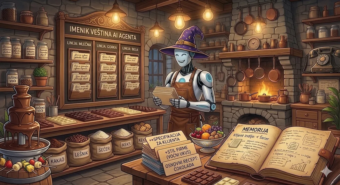 Veštine agenata - ili kako naučiti majstora da pravi baš tvoju čokoladu